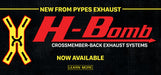 Pypes Performance Exhaust SGF41T Crossmember Back w/H-Pipe Exhaust System 70-74 F-Body Split Rear Dual Exit 2.5 in Intermediate And Tail Pipe Turbo Pro Mufflers/Hardware Incl Tip Not Incl Pypes Exhaust - Truck Part Superstore