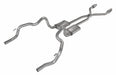Pypes Performance Exhaust SGF941TE Crossmember Back w/H-Pipe Exhaust System 75-81 F-Body Split Rear Dual Exit 2.5 in Intermediate And Tail Pipe Turbo Pro Mufflers/Hardware Incl Catalytic Converter Incl Pypes Exhaust - Truck Part Superstore