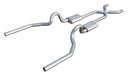 Pypes Performance Exhaust SGG13 Crossmember Back w/X-Pipe Exhaust System 78-88 GM G-Body SS Split Rear Dual Exit 3 in Intermediate Pipe And Tailpipe Hardware Incl Muffler And Tip Not Incl Natural Stainless Steel Pypes Exhaust - Truck Part Superstore