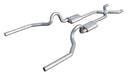 Pypes Performance Exhaust SGG13S Crossmember Back w/X-Pipe Exhaust System 78-88 GM G-Body SS Split Rear Dual Exit 3 in Intermediate Pipe And Tailpipe Street Pro Mufflers/Hardware Incl Tip Not Incl Natural Stainless Steel Pypes Exhaust - Truck Part Superstore