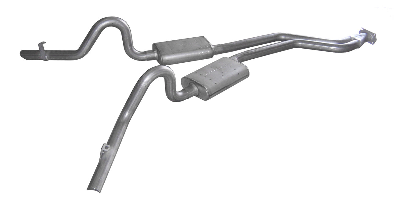 Pypes Performance Exhaust SGG50S Cat Back Exhaust System 78-88 GM G-Body Split Rear Dual Exit 2.5 in Intermediate Pipe And Tailpipe Street Pro Mufflers/Hardware Incl Tip Not Incl Natural 409 Stainless Steel Pypes Exhaust - Truck Part Superstore