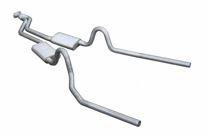 Pypes Performance Exhaust SGG53 Cat Back Exhaust System 78-88 GM G-Body Split Rear Dual Exit 2.5 in Intermediate And Tail Pipe Hardware Incl Muffler And Tip Not Incl Natural 409 Stainless Steel Pypes Exhaust - Truck Part Superstore