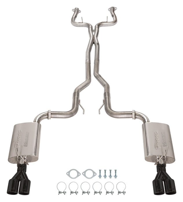 Pypes Performance Exhaust SGG63VB 2008-2009 G8 Cat Back Violator Exhaust System With Black Quad Tips 304/409 Stainless SGG63V - Truck Part Superstore