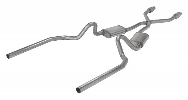 Pypes Performance Exhaust SGG912RE Crossmember Back w/X-Pipe Exhaust System 78-88 GM G-Body SS Split Rear Dual Exit 2.5 in Intermediate Pipe And Tailpipe Race Pro Mufflers/Hardware Incl Tip Not Incl Catalytic Converter Incl Pypes Exhaust - Truck Part Superstore