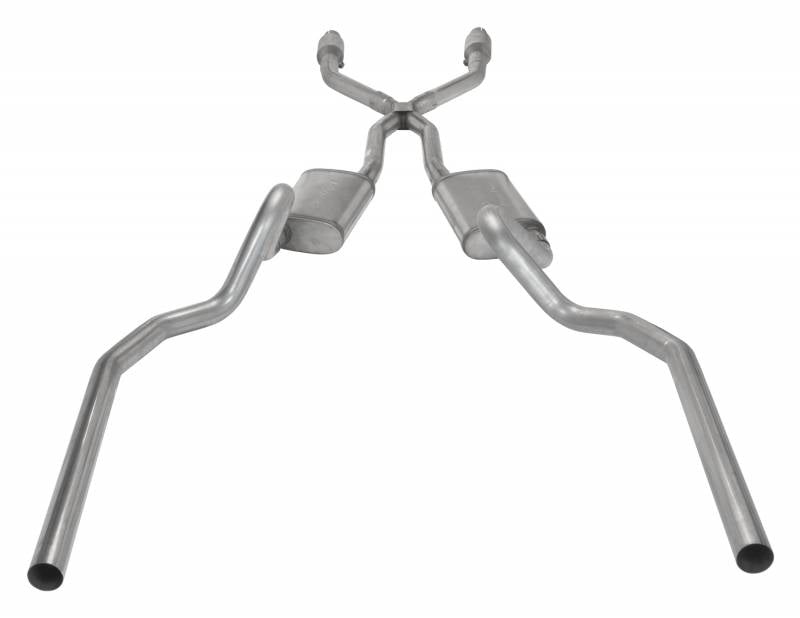 Pypes Performance Exhaust SGG912TE Crossmember Back w/X-Pipe Exhaust System 78-88 GM G-Body SS Split Rear Dual Exit 2.5 in Intermediate Pipe And Tailpipe Turbo Pro Mufflers/Hardware Incl Tip Not Incl Catalytic Converter Incl Pypes Exhaust - Truck Part Superstore