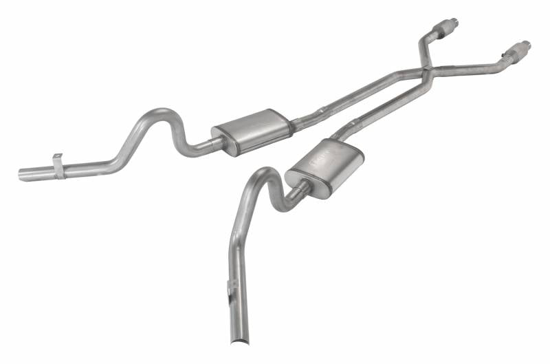 Pypes Performance Exhaust SGG920TE Crossmember Back w/X-Pipe Exhaust System 78-88 EL Camino Exc SS Split Rear Dual Exit 2.5 in Intermediate And Tail Pipe Turbo Pro Muffler/Hardware Incl Tip Not Incl Catalytic Converter Incl Pypes Exhaust - Truck Part Superstore