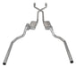 Pypes Performance Exhaust SGG922TE Crossmember Back w/X-Pipe Exhaust System 78-88 El Camino SS Split Rear Dual Exit 2.5 in Intermediate And Stainless Steel Tail Pipe Turbo Pro Muffler/Hardware Incl Tip Not Incl Catalytic Converter Incl Pypes Exhaust - Truck Part Superstore