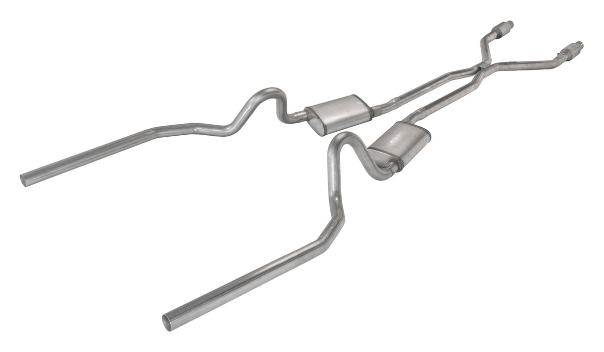 Pypes Performance Exhaust SGG942TE Crossmember Back w/H-Pipe Exhaust System 78-88 El Camino SS Split Rear Dual Exit 2.5 in Intermediate And Stainless Steel Tail Pipe Turbo Pro Muffler/Hardware Incl Tip Not Incl Catalytic Converter Incl Pypes Exhaust - Truck Part Superstore