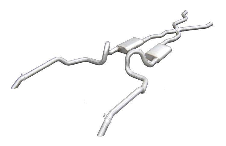 Pypes Performance Exhaust SGI10T Crossmember Back w/X-Pipe Exhaust System 94-96 Chevy Impala SS Split Rear Dual Exit 2.5 in Intermediate And Tail Pipe Turbo Pro Mufflers/Hardware Incl Tip Not Incl Pypes Exhaust - Truck Part Superstore