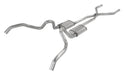 Pypes Performance Exhaust SGN40 Crossmember Back w/H-Pipe Exhaust System 62-67 Nova Split Rear Dual Exit 2.5 in Intermediate And Tail Pipe Hardware Incl Muffler And Tip Not Incl Pypes Exhaust - Truck Part Superstore