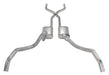 Pypes Performance Exhaust SGN40T Crossmember Back w/H-Pipe Exhaust System 62-67 Nova Split Rear Dual Exit 2.5 in Intermediate And Tail Pipe Turbo Pro Mufflers/Hardware Incl Tip Not Incl Pypes Exhaust - Truck Part Superstore