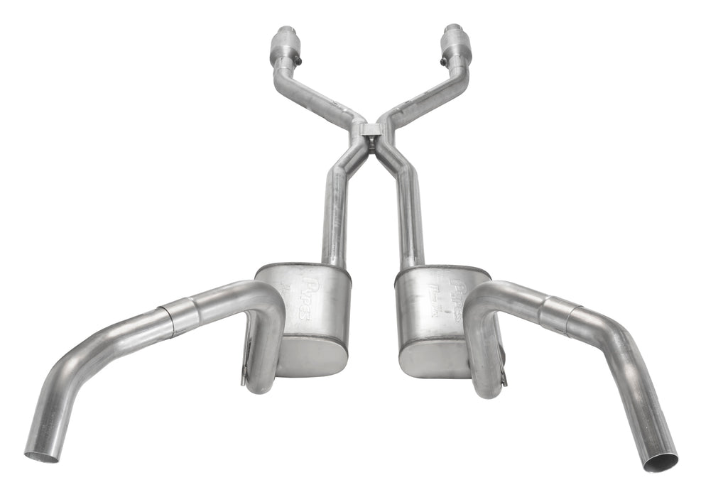 Pypes Performance Exhaust SGN945TE Crossmember Back w/H-Pipe Exhaust System 75-79 Nova Split Rear Dual Exit 2.5 in Intermediate And Tail Pipe Turbo Pro Muffler/Hardware Incl Tip Not Incl Catalytic Converter Incl Pypes Exhaust - Truck Part Superstore