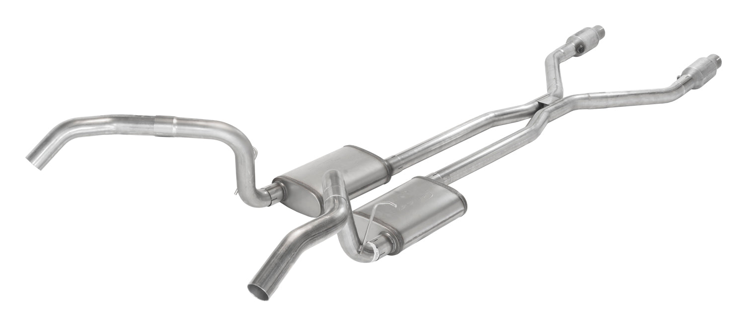 Pypes Performance Exhaust SGN945VE Crossmember Back w/H-Pipe Exhaust System 75-79 Nova Split Rear Dual Exit 2.5 in Intermediate And Tail Pipe Violator Muffler/Hardware Incl Tip Not Incl Catalytic Converter Incl Pypes Exhaust - Truck Part Superstore