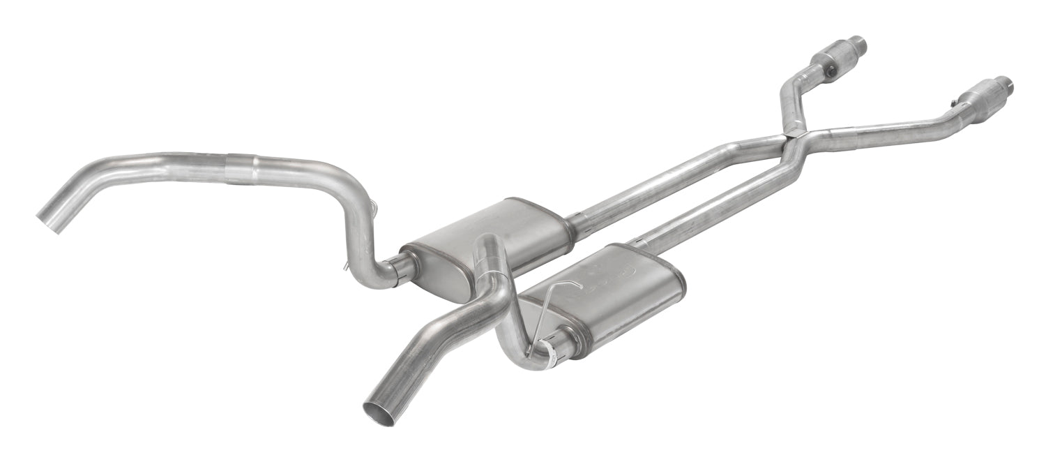 Pypes Performance Exhaust SGN975TE Crossmember Back w/X-Pipe Exhaust System 75-79 Nova Split Rear Dual Exit 2.5 in Intermediate And Tail Pipe Turbo Pro Muffler/Hardware Incl Tip Not Incl Catalytic Converter Incl Pypes Exhaust - Truck Part Superstore