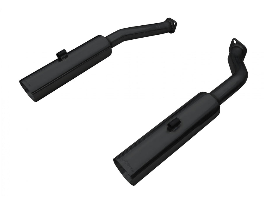 Pypes Performance Exhaust SGP2005B Pype Bomb Series Axle Back Exhaust System 05-06 GTO Split Rear Dual Exit Incl Muffler Delete Pipe Black Coated Tips Hardware Polished Black Finish 304 Stainless Steel Pypes Exhaust - Truck Part Superstore