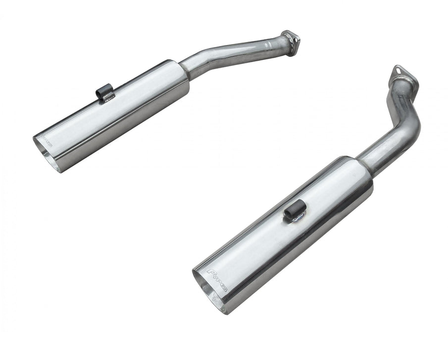 Pypes Performance Exhaust SGP2005 Pype Bomb Series Axle Back Exhaust System 05-06 GTO Split Rear Dual Exit Incl Muffler Delete Pipe Polished Tips Hardware Polished Finish 304 Stainless Steel Pypes Exhaust - Truck Part Superstore