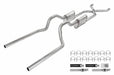 Pypes Performance Exhaust SGT73T Crossmember Back W/ X-Pipe Exhaust System 63-66 GM Truck Split Rear Dual Exit 2.5 Inch Intermediate And Tailpipe Hardware Incl Turbo Pro Muffler Incl And Tip Not Incl Stainless Steel Pypes Exhaust - Truck Part Superstore