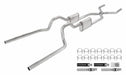 Pypes Performance Exhaust SGT74T Crossmember Back W/ H-Pipe Exhaust System 63-66 GM Truck Split Rear Dual Exit 2.5 Inch Intermediate And Tailpipe Hardware Incl Turbo Pro Muffler Incl And Tip Not Incl Stainless Steel Pypes Exhaust - Truck Part Superstore