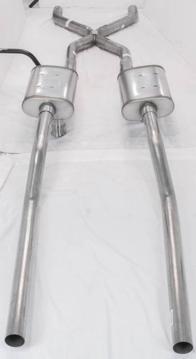 Pypes Performance Exhaust SGT77T 55-59 GM 2WD Truck 2.5 Inch Crossmember Back Exhaust Kit With Turbo Pro Mufflers Pypes Performance Exhaust - Truck Part Superstore