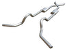 Pypes Performance Exhaust SGT79T Crossmember Back w/X-Pipe Exhaust System 67-74 GM Split Rear Dual Exit 2.5 in Intermediate And Tail Pipe Turbo Pro Muffler/Hdw Incl Tip Not Incl Natural Finish 409 Stainless Steel Pypes Exhaust - Truck Part Superstore