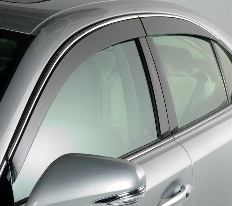 Auto Ventshade (AVS) 794025 Ventvisor® Low Profile Deflector 4 pc.; Smoke w/Chrome Trim; - Truck Part Superstore