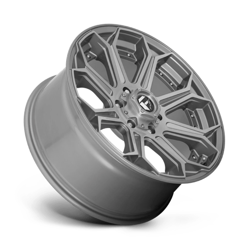 Fuel 1PC D70518907545 D705 18X9 5X5.0 BRSH-GNMTL-TTC -12MM - Truck Part Superstore