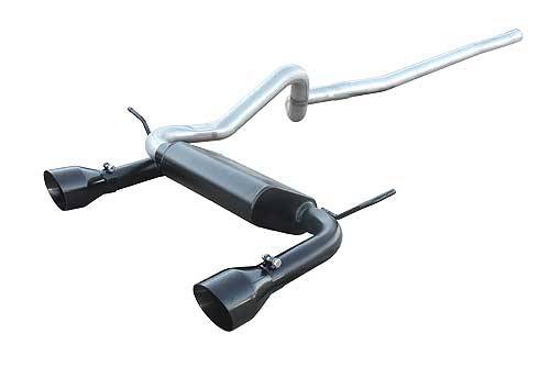 Pypes Performance Exhaust SJJ19SB Cat Back Exhaust System 07-18 Wrangler JK 4 Door Split Rear Dual Exit 2.5 in Intermediate And Tail Pipe Street Pro Muffler/Hardware/4.5 in Black Tips Incl Natural Finish 409 Stainless Steel Pypes Exhaust - Truck Part Superstore