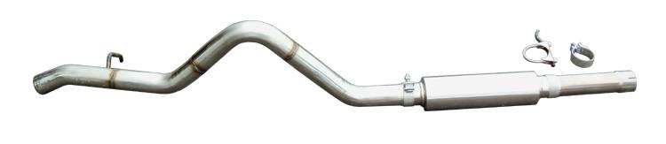 Pypes Performance Exhaust SJJ21R Cat Back Exhaust System 07-18 Jeep Wrangler JK 2/4 Door High Ground Clearance Single Rear Exit 2.5 in Intmd And Tail Pipe Race Pro Muffler/Hardware Incl Tip Not Incl Natural Finish 304 Stainless Steel Pypes Exhaust - Truck Part Superstore