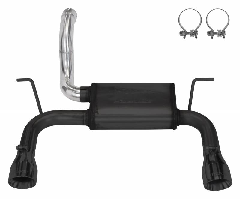 Pypes Performance Exhaust SJJ24SB Axle-Back Exhaust System 18-22 Jeep Jl Dual Exit 2.5 Inch Intermediate And Tailpipe Street Pro Muffler Hardware Incl Black 4 Inch Dual Tips Included Stainless Steel Pypes Exhaust - Truck Part Superstore