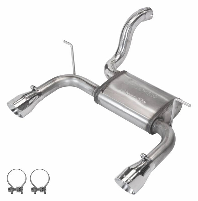 Pypes Performance Exhaust SJJ24S Axle-Back Exhaust System 18-22 Jeep Jl Dual Exit 2.5 Inch Intermediate And Tailpipe Street Pro Muffler Hardware Incl 4 Inch Dual Tips Included Stainless Steel Pypes Exhaust - Truck Part Superstore