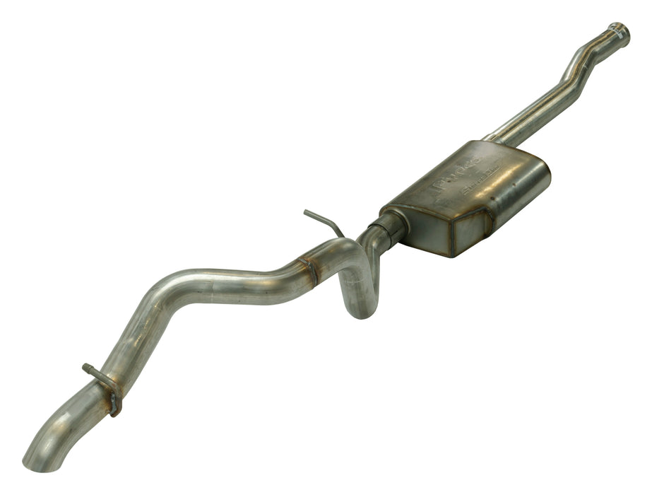 Pypes Performance Exhaust SJJ25S Cat Back Exhaust System 18-Pres Jeep JL 4 Door High Ground Clearance Single Rear Exit Incl 2.5 in Intmd And Tail Pipe/Street Pro Muffler/Hardware Tip Not Incl Natural Finish 304 StainlessSteel Pypes Exhaust - Truck Part Superstore