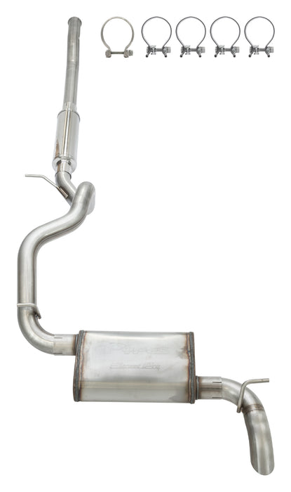 Pypes Performance Exhaust SJJ25SQ 2018-22 Jeep JL High Ground Clearance Quiet Cat-back Exhaust Kit  SJJ25SQ - Truck Part Superstore