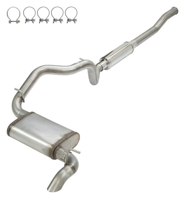 Pypes Performance Exhaust SJJ25SQ 2018-22 Jeep JL High Ground Clearance Quiet Cat-back Exhaust Kit  SJJ25SQ - Truck Part Superstore
