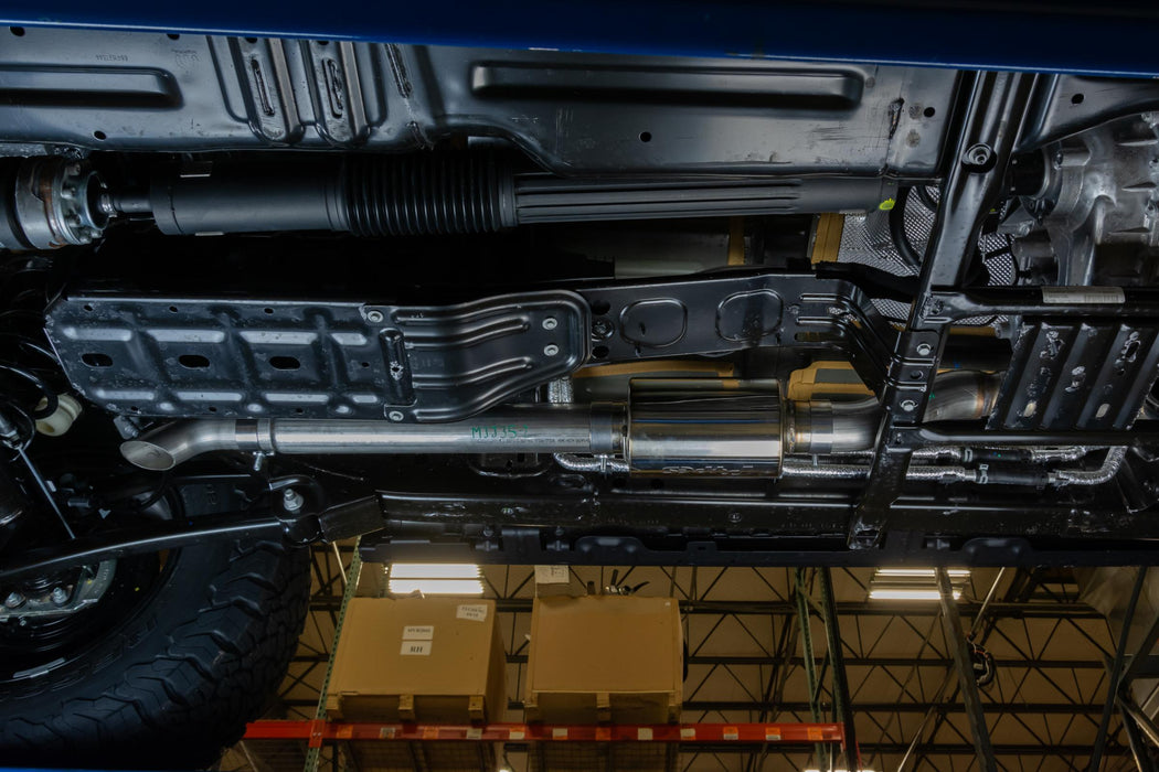 Pypes Performance Exhaust SJJ37R Cat Back Exhaust System 18-21 Jeep Wrangler JL 4 Door 2.0 4 Cyl Stubby Catback Single Rear Exit 2.5 Inch Intermediate and Tail Pipe Race Pro Muffler/Hardware Incl Tip Not Incl Natural Finish 409 Stainless Steel Pypes - Truck Part Superstore