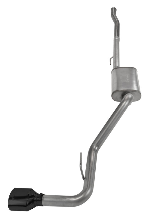 Pypes Performance Exhaust SJJ50SB Cat-Back Exhaust System 2020-PresJeep JT Gladiator Single side exit 2.5 in Intermediate And Tail Pipe Street Pro Mufflers/Hardware Incl black Tip Incl Pypes Exhaust - Truck Part Superstore