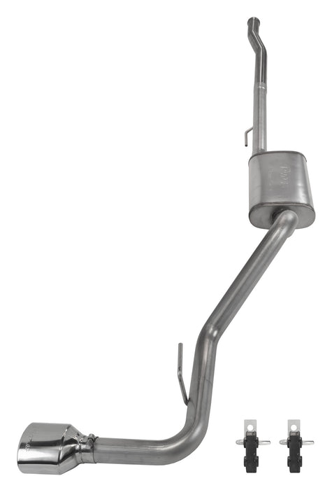 Pypes Performance Exhaust SJJ51S Cat-Back Exhaust System 2020-Pres Jeep JT Gladiator Rubicon Single Side Exit 2.5 in Intermediate And Tail Pipe Street Pro Mufflers/Hardware Incl Tip Incl Pypes Exhaust - Truck Part Superstore
