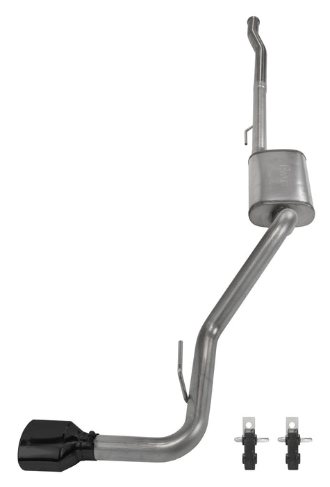 Pypes Performance Exhaust SJJ51SB Cat-Back Exhaust System 2020-Pres Jeep JT Gladiator Rubicon Single side exit 2.5 in Intermediate And Tail Pipe Street Pro Mufflers/Hardware Incl black Tip Incl Pypes Exhaust - Truck Part Superstore