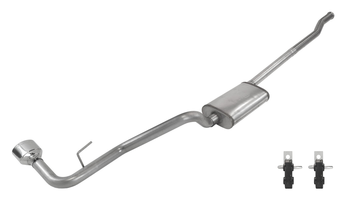 Pypes Performance Exhaust SJJ51S Cat-Back Exhaust System 2020-Pres Jeep JT Gladiator Rubicon Single Side Exit 2.5 in Intermediate And Tail Pipe Street Pro Mufflers/Hardware Incl Tip Incl Pypes Exhaust - Truck Part Superstore