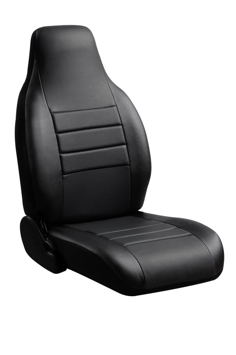 FIA SL63-2 BLK/BLK LeatherLite™ Universal Fit Seat Cover - Truck Part Superstore