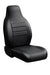 FIA SL63-2 BLK/BLK LeatherLite™ Universal Fit Seat Cover - Truck Part Superstore