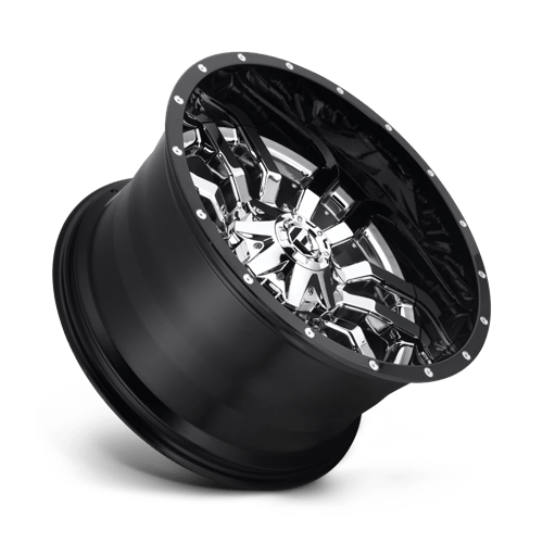 Fuel 2PC D27022009850 D270 22X10 6X135/5.5 CHR-PLATED-GBL -13MM - Truck Part Superstore