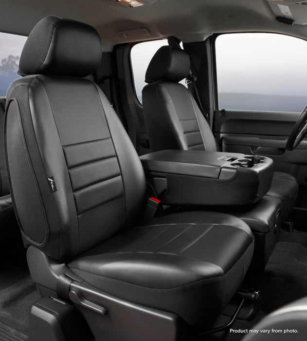 FIA SL62-69 BLK/BLK LeatherLite™ Custom Seat Cover - Truck Part Superstore