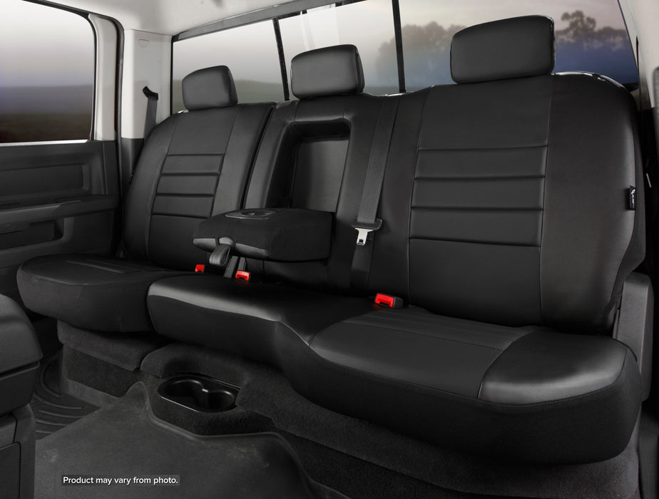 FIA SL62-70 BLK/BLK LeatherLite™ Custom Seat Cover - Truck Part Superstore