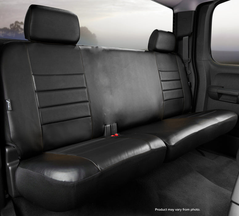 FIA SL62-67 BLK/BLK LeatherLite™ Custom Seat Cover - Truck Part Superstore