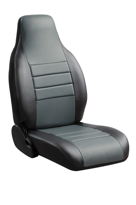 FIA SL601 GRAY LeatherLite™ Custom Seat Cover; Bench Seat; Gray; - Truck Part Superstore