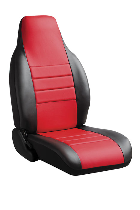 FIA SL601 RED LeatherLite™ Custom Seat Cover; Bench Seat; Red; - Truck Part Superstore