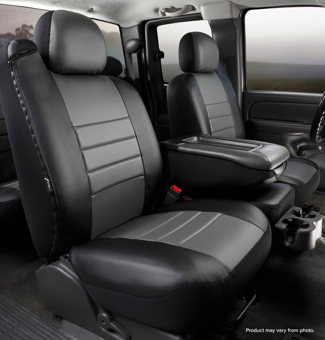 FIA SL68-9 GRAY LeatherLite™ Custom Seat Cover - Truck Part Superstore