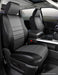 FIA SL69-46 GRAY LeatherLite™ Custom Seat Cover; Leatherette; Gray/Black; Bucket Seats; - Truck Part Superstore