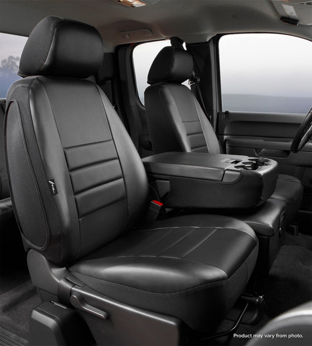 FIA SL69-16 BLK/BLK LeatherLite™ Custom Seat Cover - Truck Part Superstore
