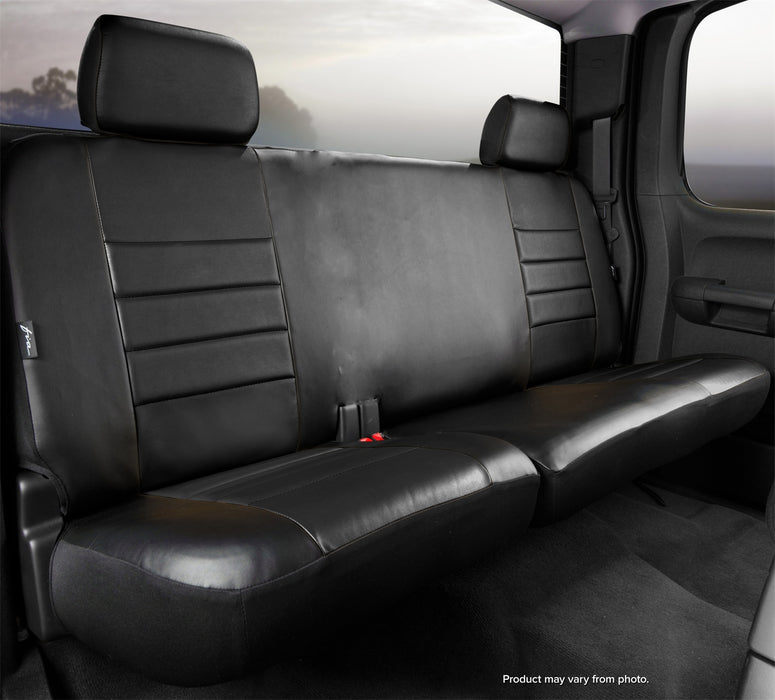 FIA SL62-16 BLK/BLK LeatherLite™ Custom Seat Cover - Truck Part Superstore